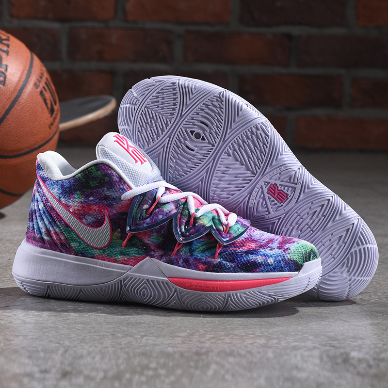New Nike Kyrie 5 Flor Print Pink Colorful Shoes